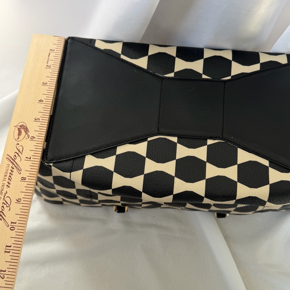 Kate Spade Bow Tile Francis Diaper Bag Geometric Tote Changing Pad - Picture 9 of 16